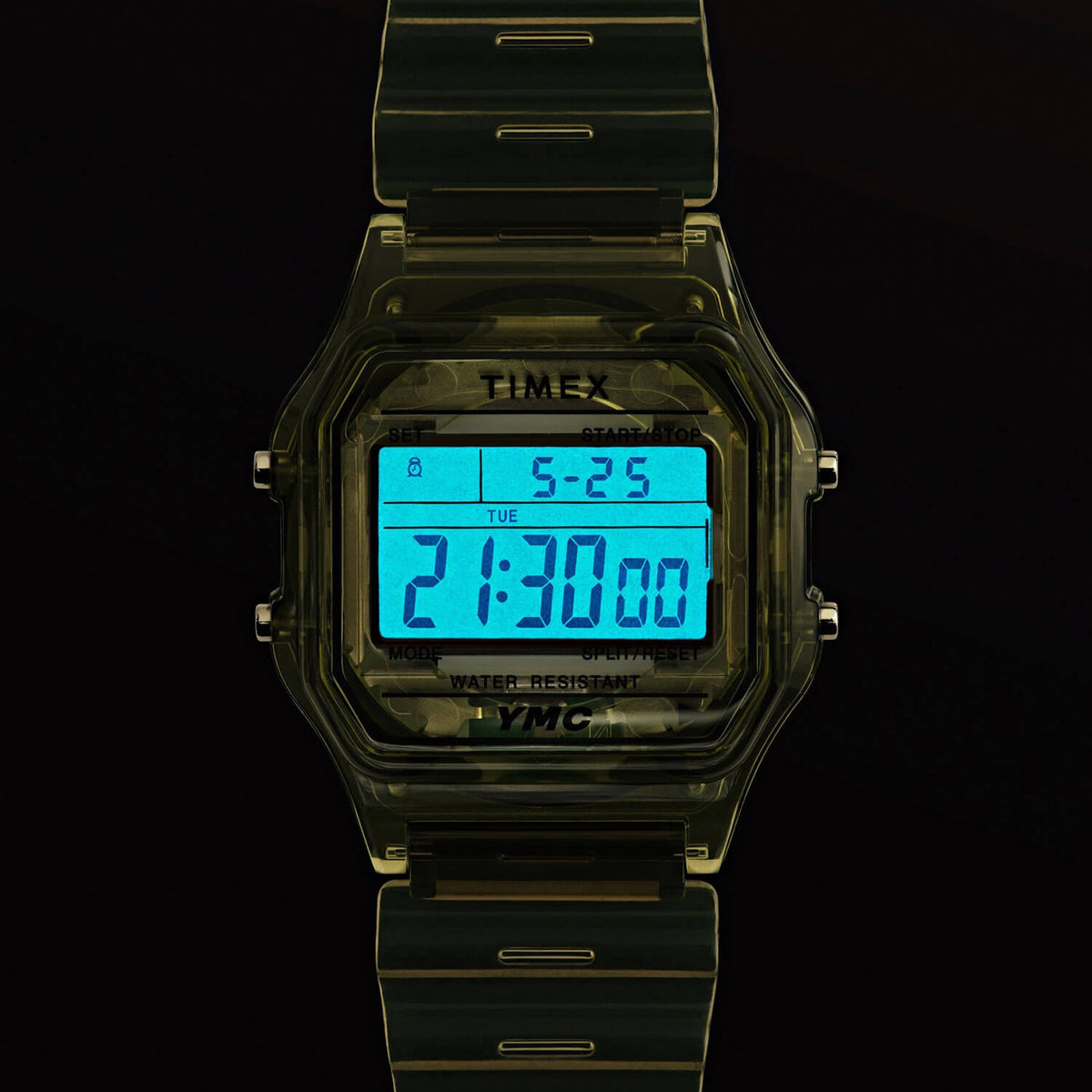 TIMEX X YMC 25TH ANNIVERSARY DIGITAL WATCH - OLIVE