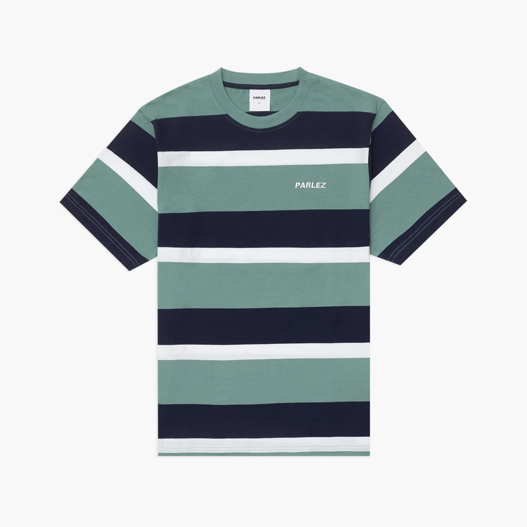 Parlez Topanga Stripe T-Shirt - Dusty Aqua