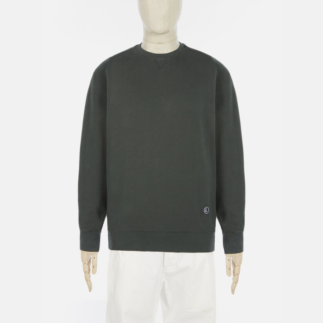 Universal Works Classic Crew Sweatshirt - Forest Green