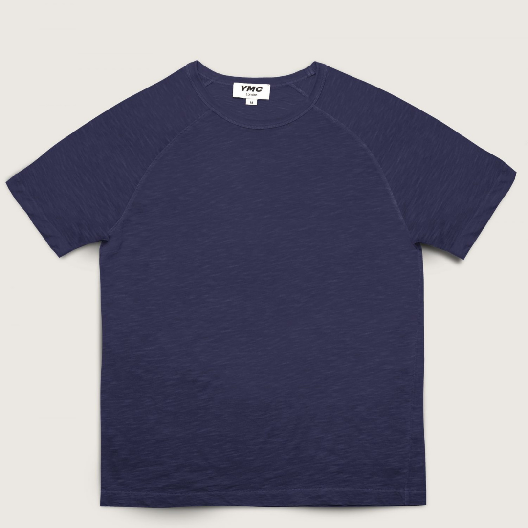 YMC TV Raglan T-Shirt Navy