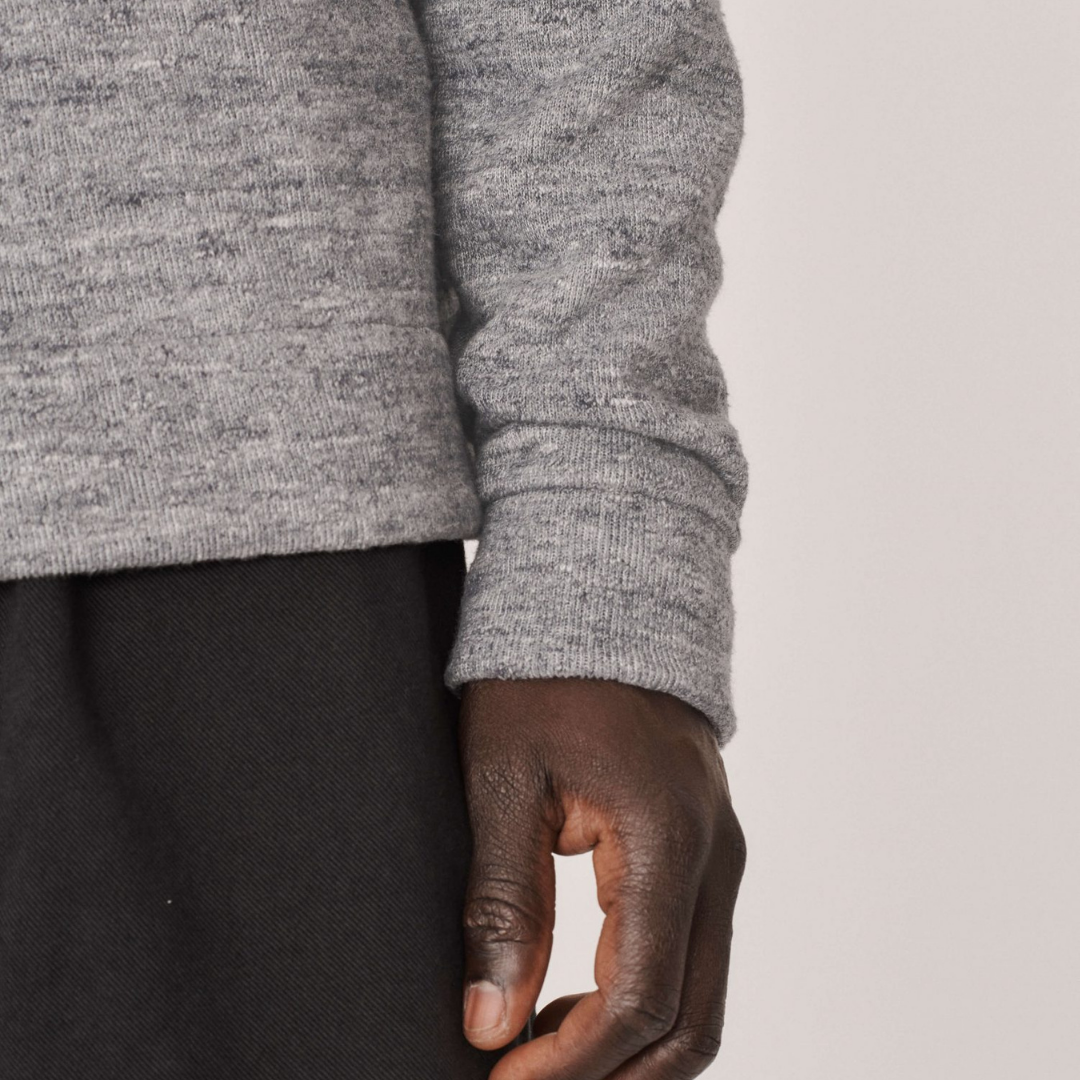 YMC X Cotton Marl Sweatshirt Grey Marl