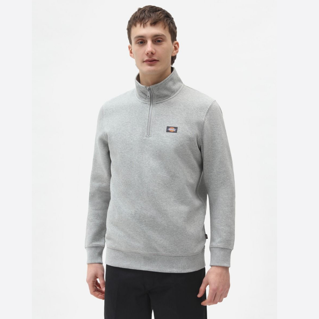 Dickies Oakport 1/4 Zip - Grey Melange