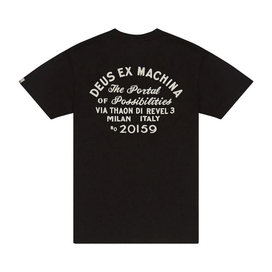 Deus Ex Machina Milan Address T-Shirt - Black