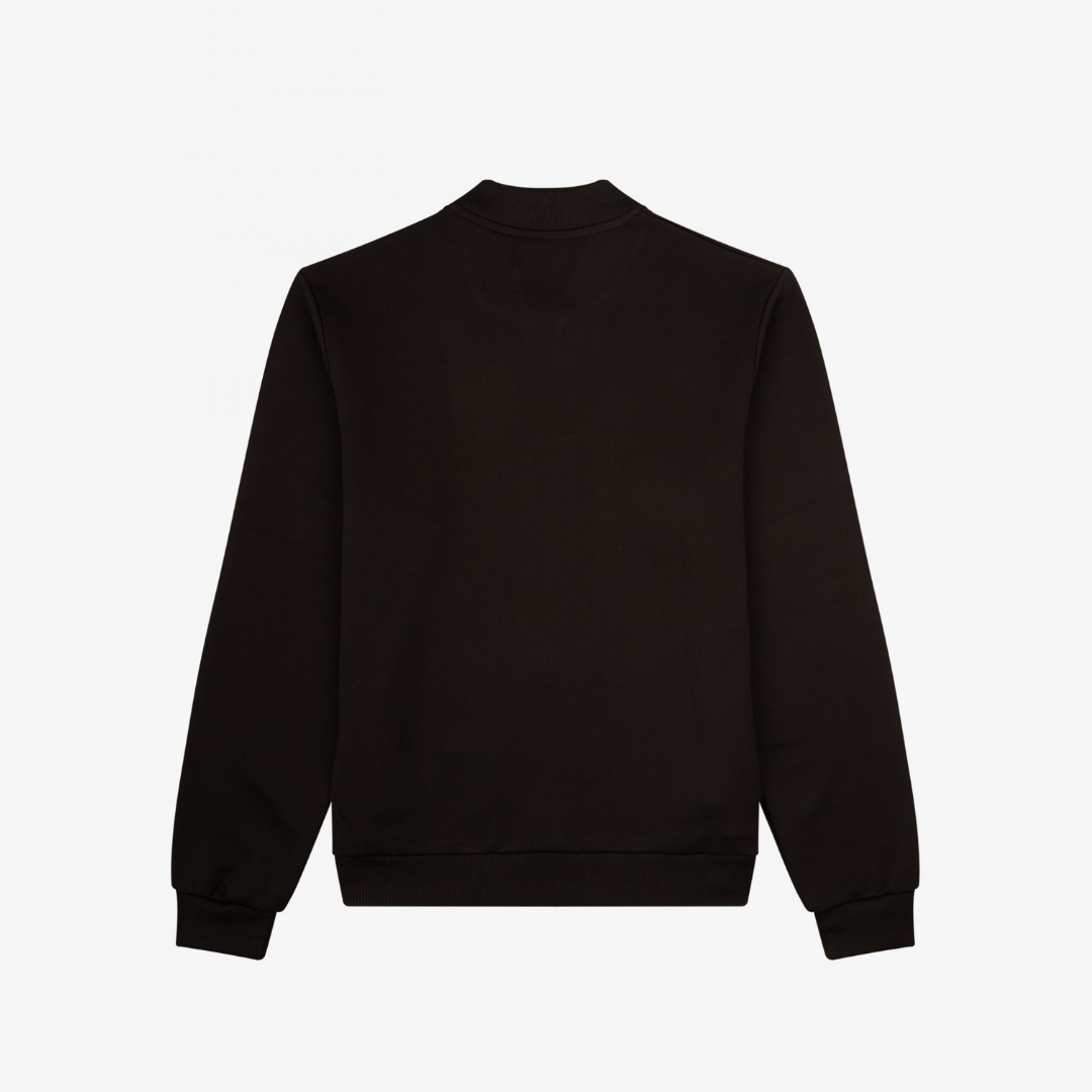 Fred Perry Pique Texture Track Jacket - Black