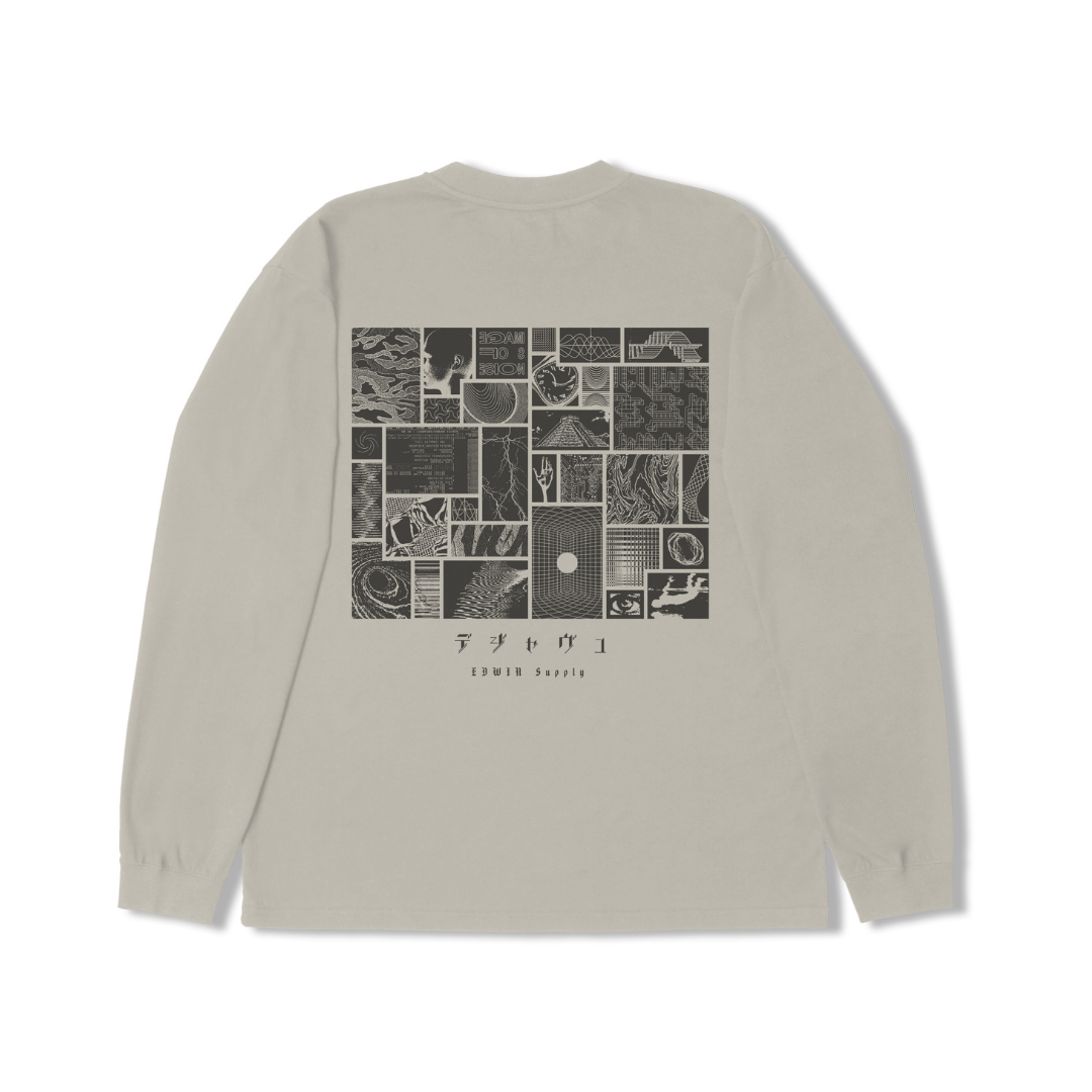 Edwin Images of Noise LS T-Shirt - Pelican