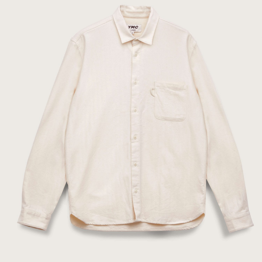 YMC Curtis Organic Shirt Ecru