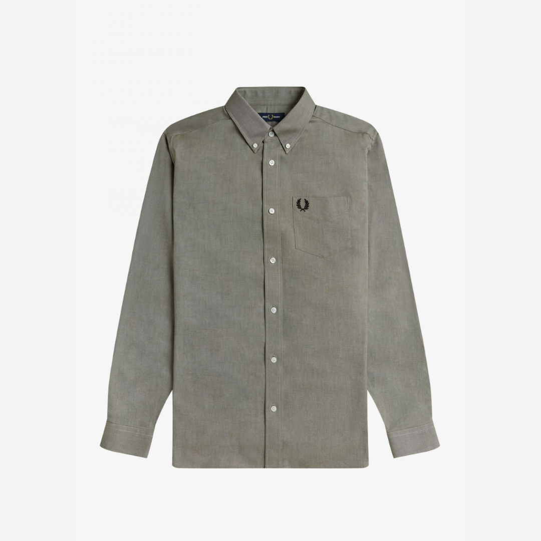 Fred Perry Oxford Shirt - Military Green