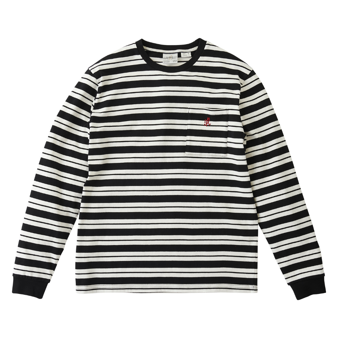 Gramicci One Point LS T-Shirt - Black / White
