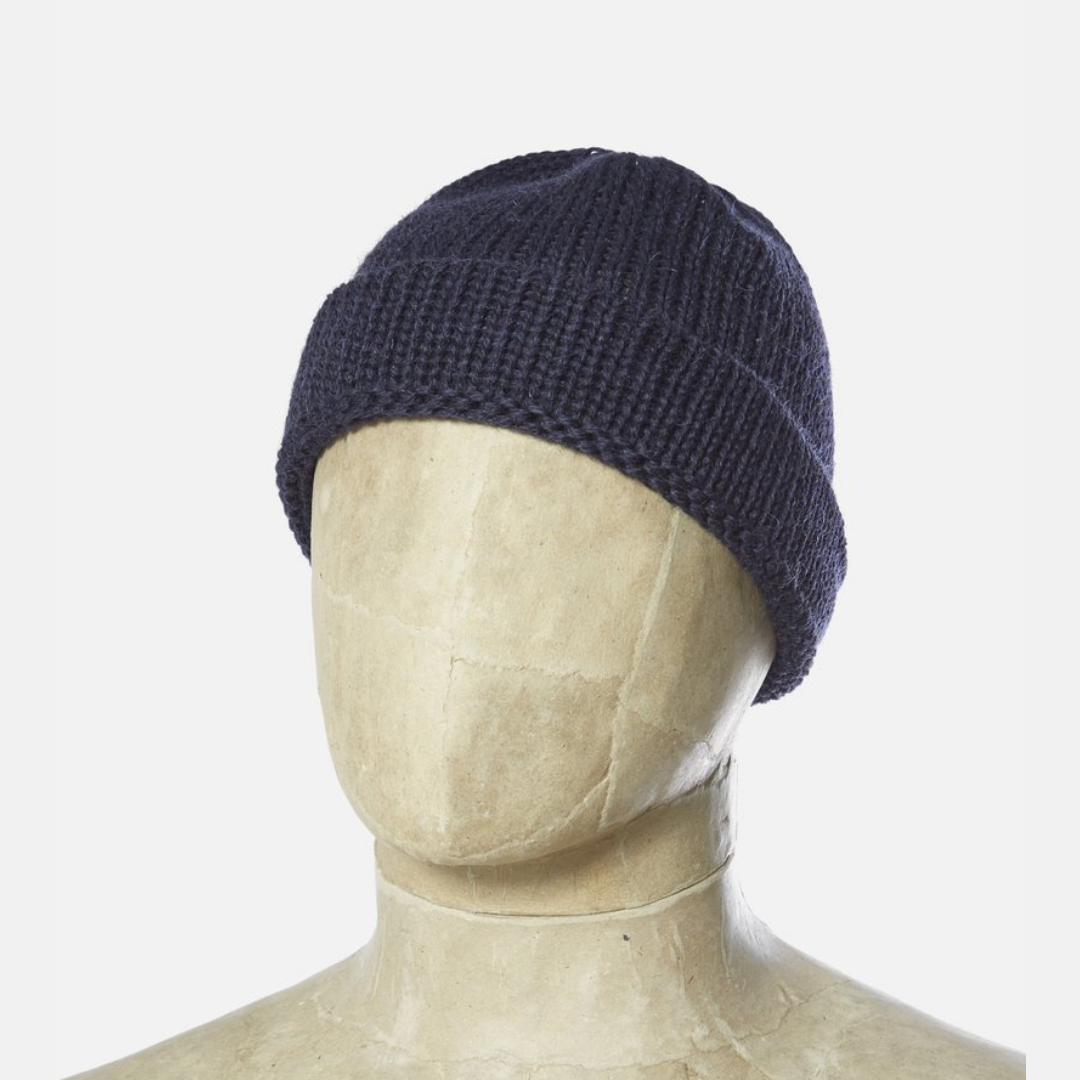 Universal Works Short Watch Cap - Navy