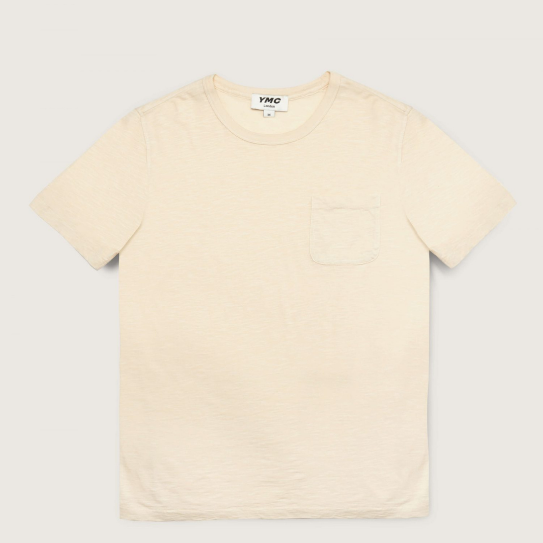 YMC Wild Ones Pocket T-Shirt Cream