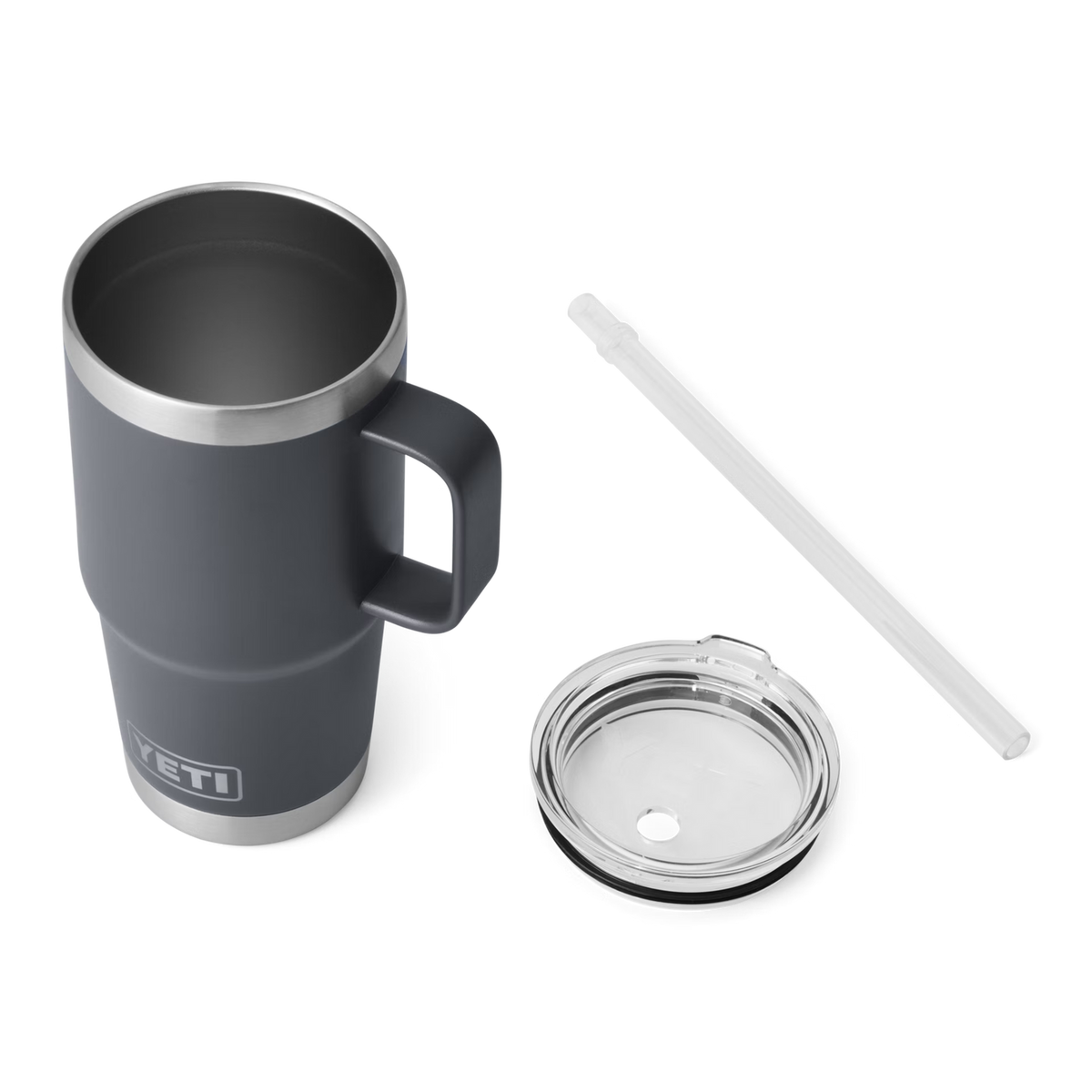 Yeti Rambler 25oz Straw Mug - Charcoal