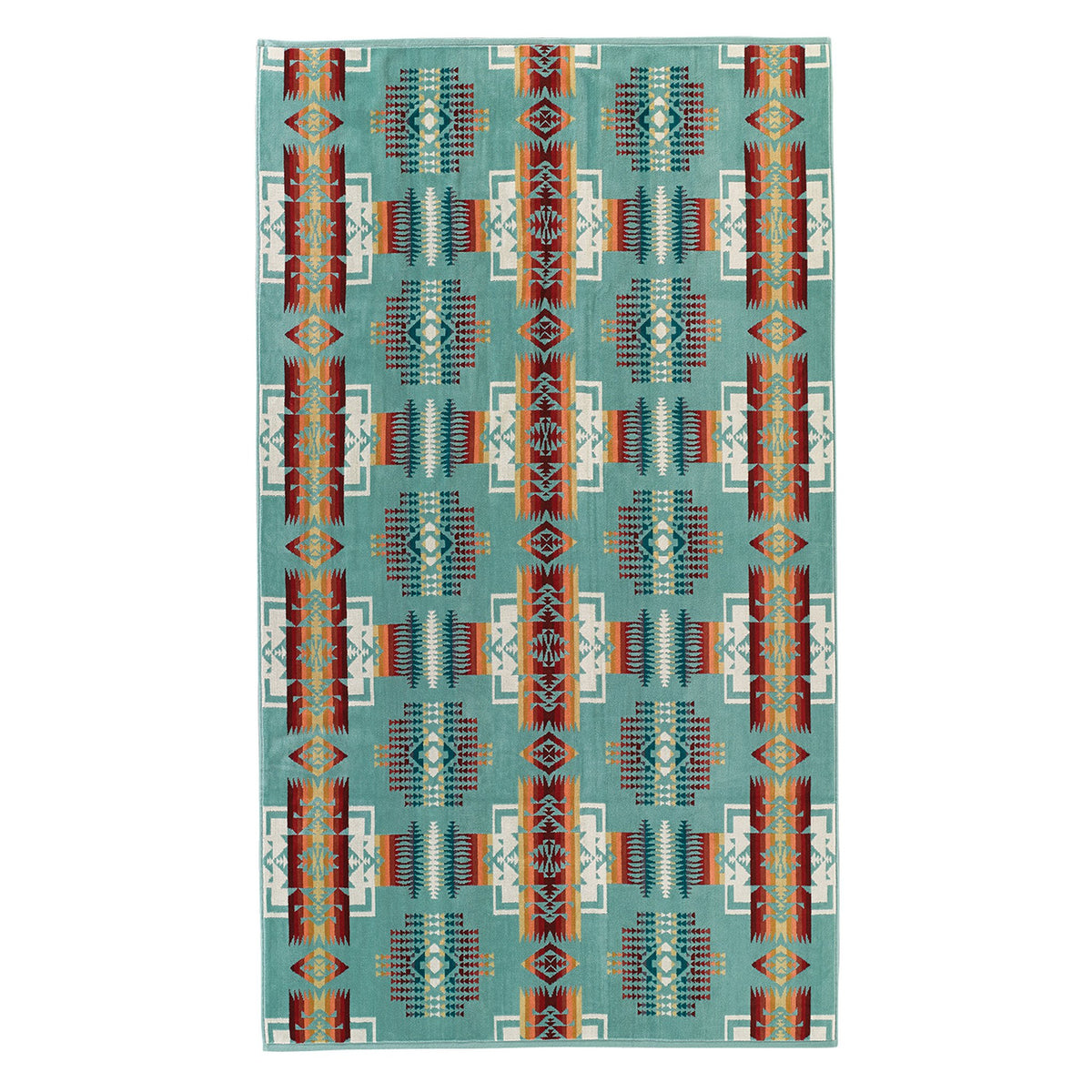 Pendleton Oversized Towel - Chief Joseph Aqua