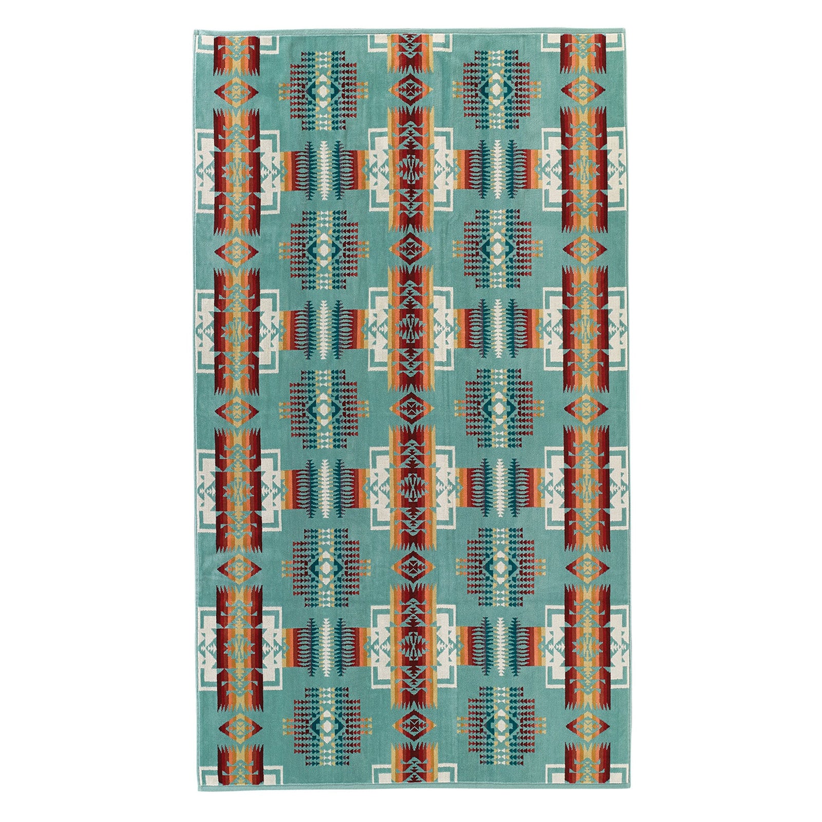 Pendleton Oversized Towel - Chief Joseph Aqua