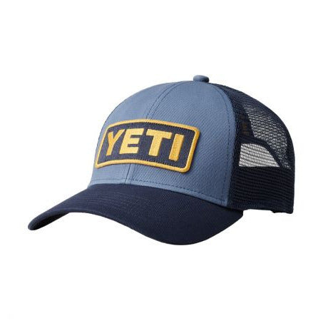 Yeti Logo Badge Trucker : Navy / Yellow