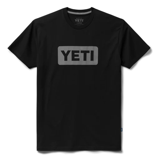 Yeti Logo Badge C&amp;S T-Shirt - Black / Grey
