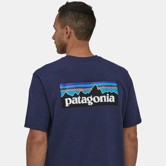 Patagonia P-6 Logo Responsibili T-Shirt - Classic Navy