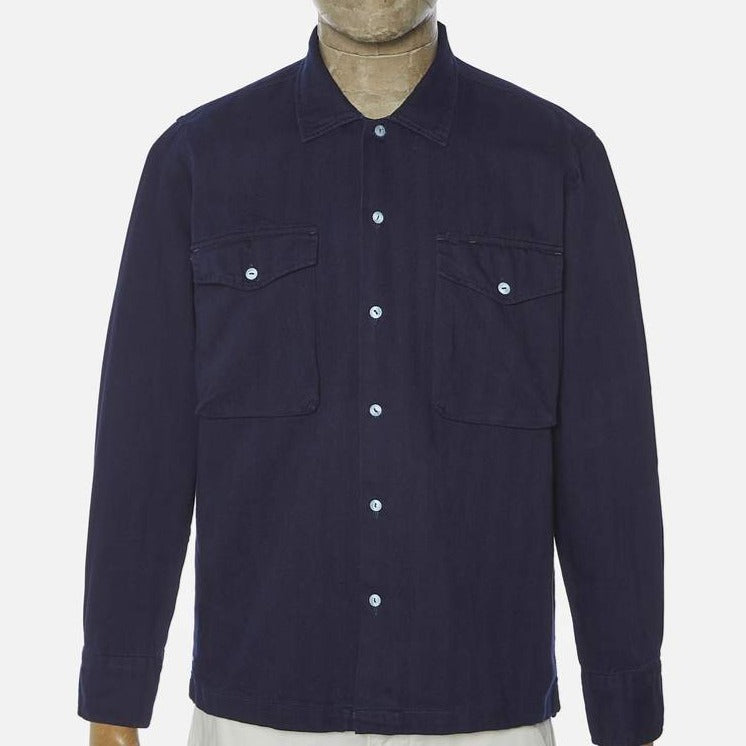 Universal Works Treck Shirt - Washed Indigo