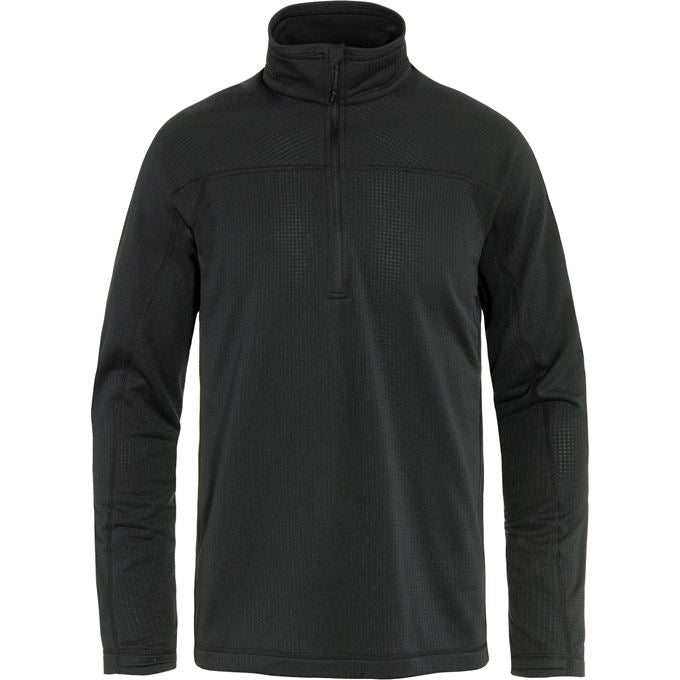 Fjallraven Abisko Light Fleece Half Zip - Black