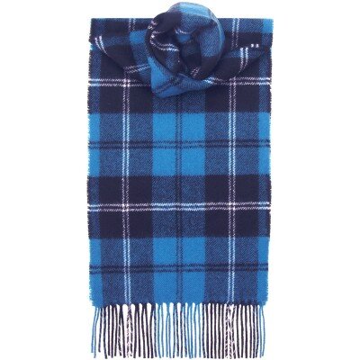 Ramsay Blue Ancient Tartan Lambswool Scarf