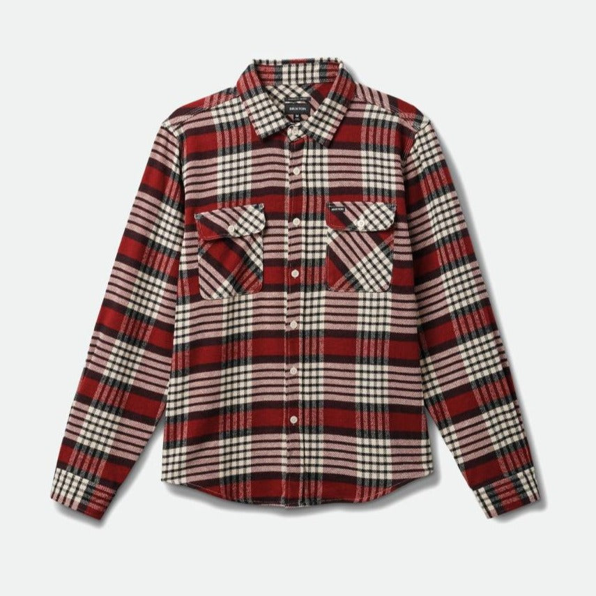 Brixton Bowery Shirt - Island Berry / Whitecap / Black