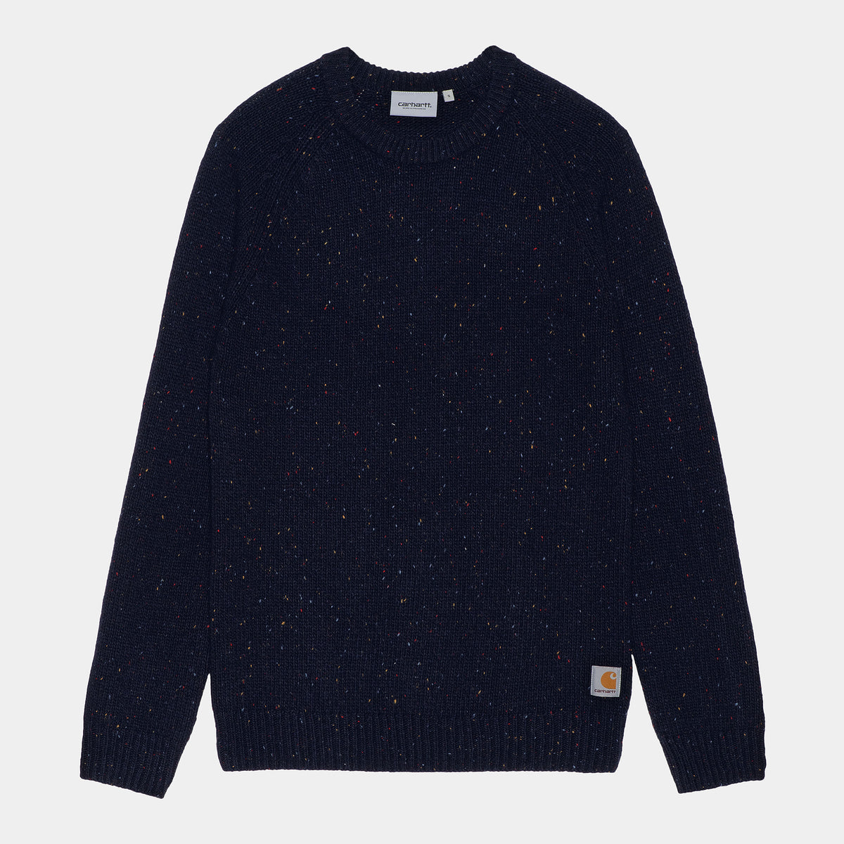 Carhartt WIP Anglistic Sweater - Dark Navy Heather
