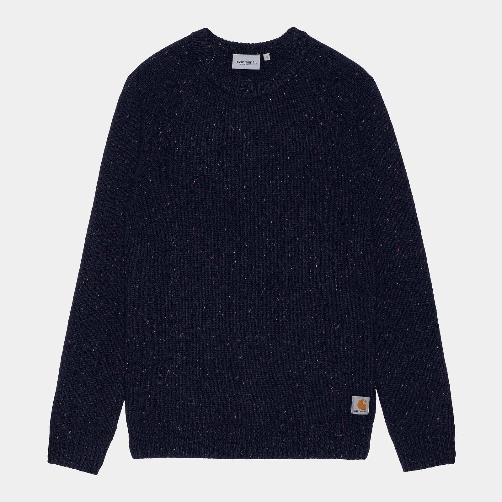 Carhartt WIP Anglistic Sweater - Dark Navy Heather