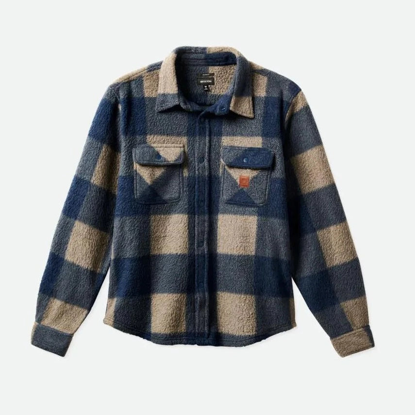 Brixton Bowery LS Arctic Fleece - Moonlit Ocean / Mojave