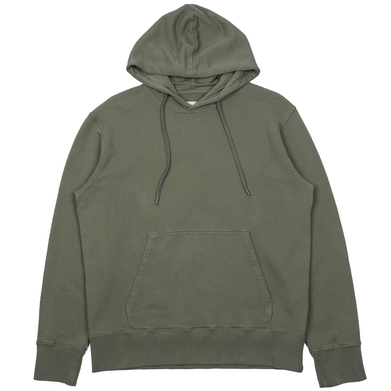 Folk Boxy Hoodie - Mid Olive