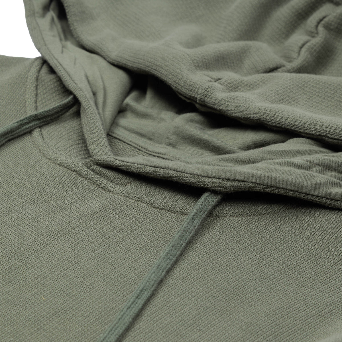Folk Boxy Hoodie - Mid Olive