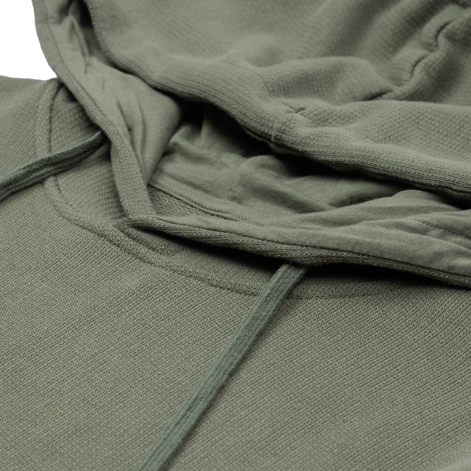 Folk Boxy Hoodie - Mid Olive