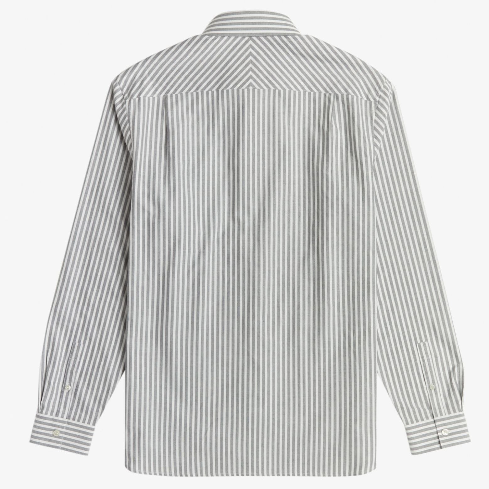 Fred Perry Vertical Stripe Shirt - Snow White