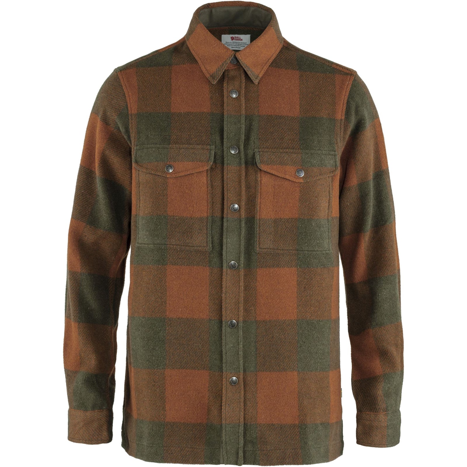 Fjallraven Shirt Jacket - Chestnut / Dark Navy