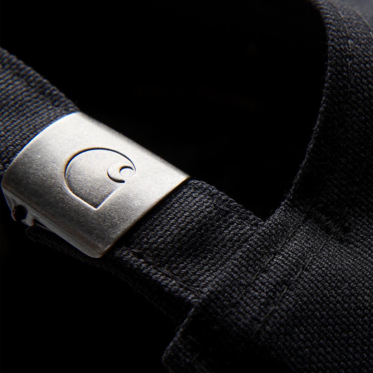 Carhartt WIP Canvas Script Cap - Black