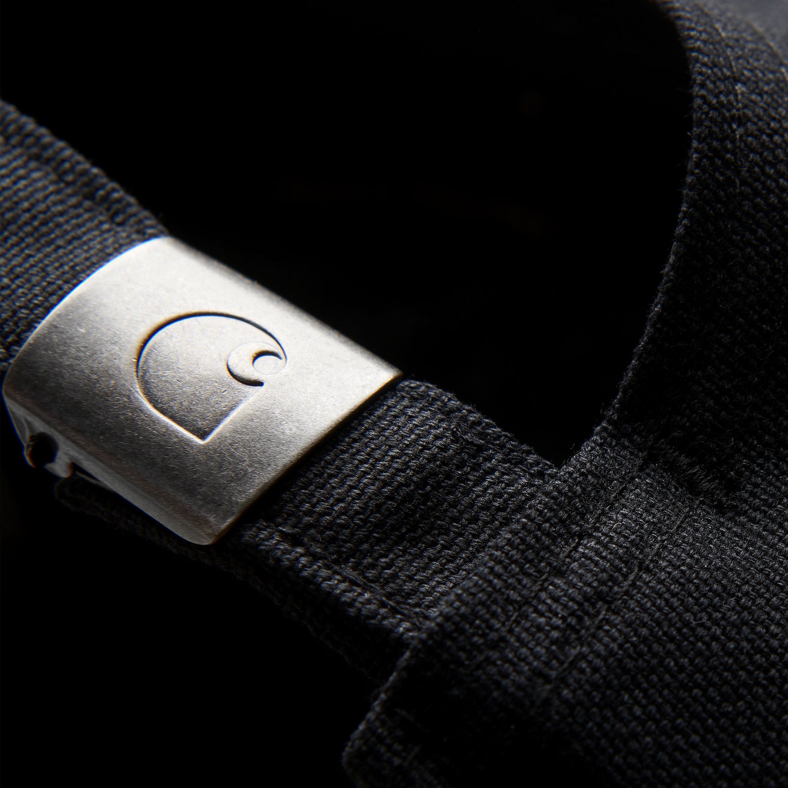 Carhartt WIP Canvas Script Cap - Black