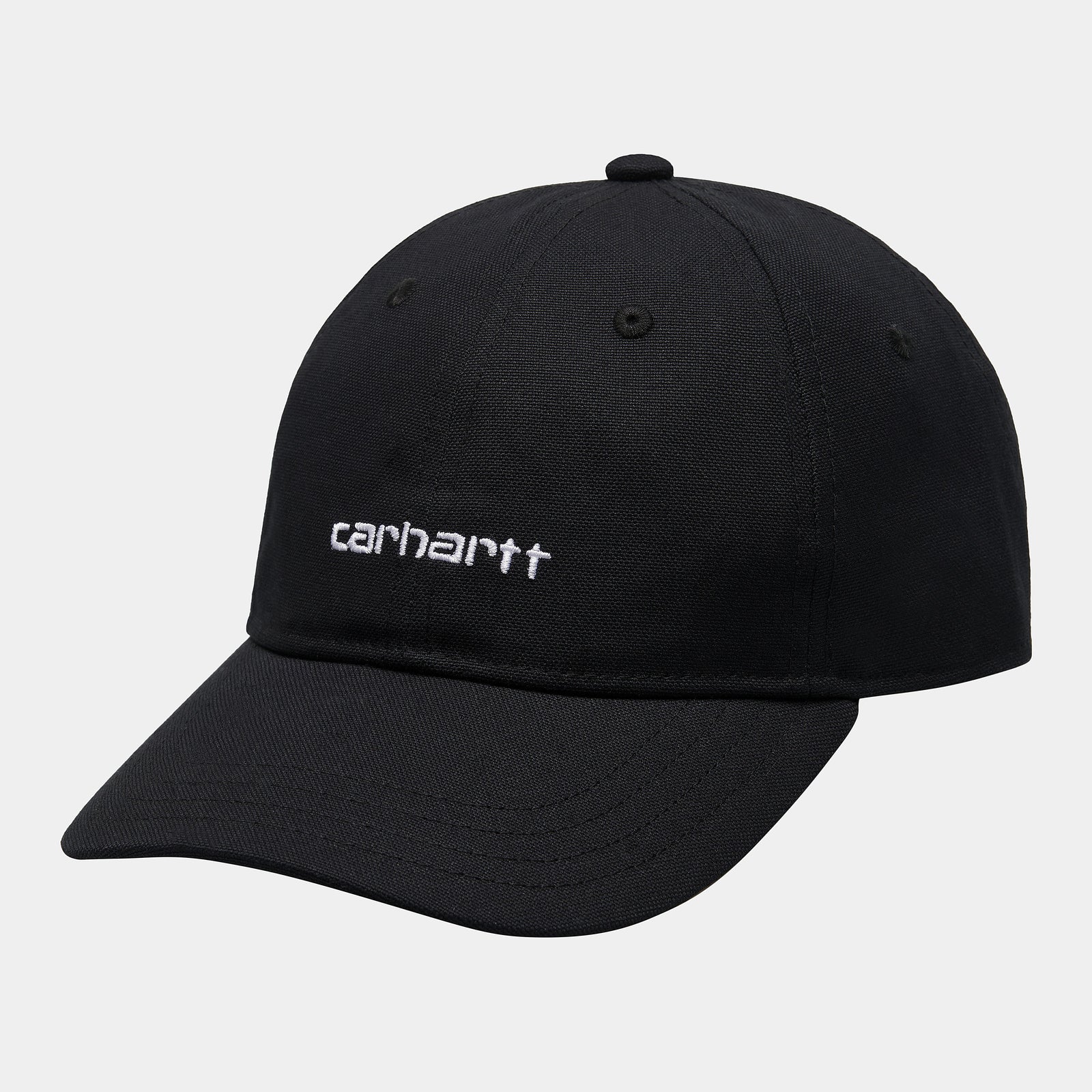 Carhartt WIP Canvas Script Cap - Black