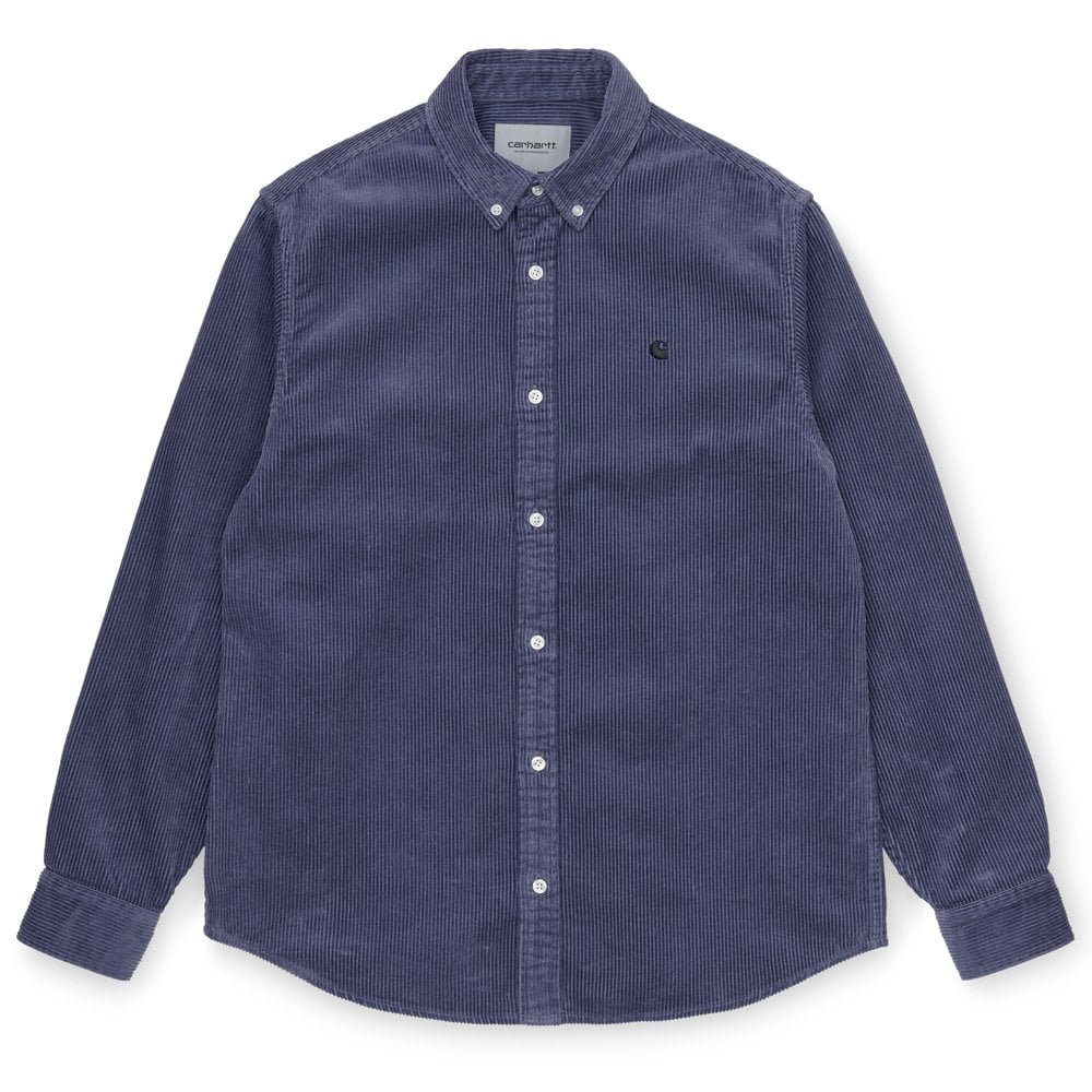 Carhartt WIP Madison Cord Shirt Cold Viola