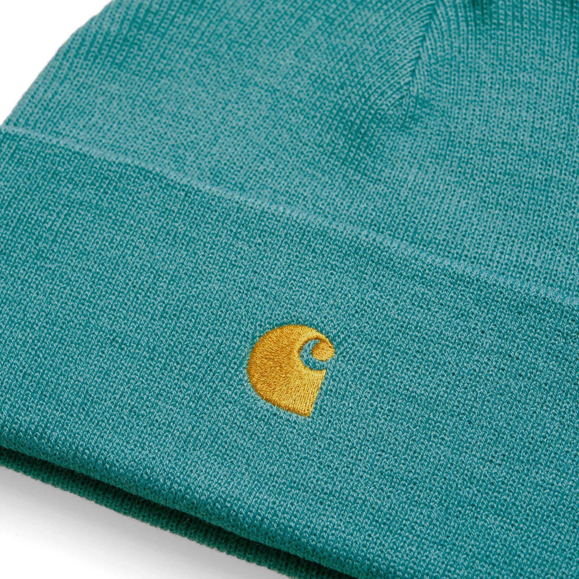 Carhartt WIP Chase Beanie Frosted Turquoise / Gold