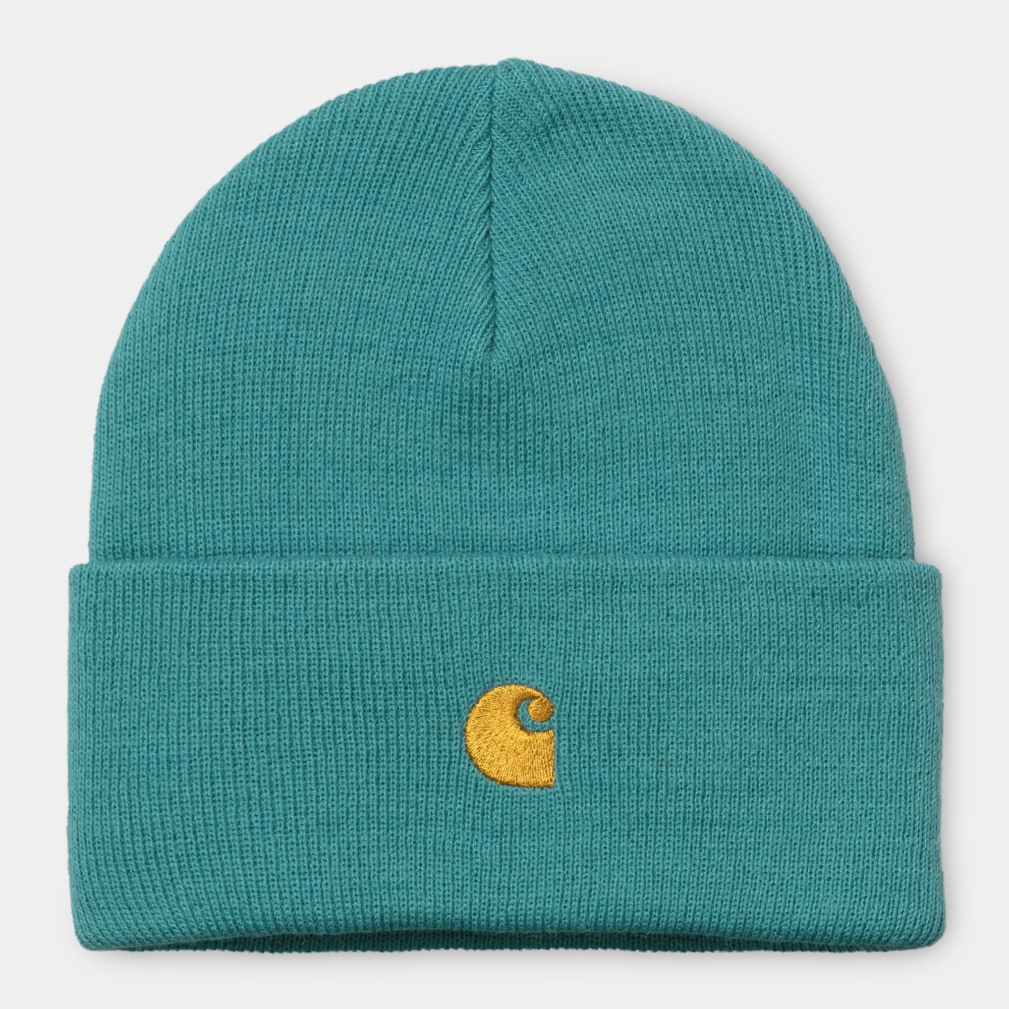Carhartt WIP Chase Beanie Frosted Turquoise / Gold