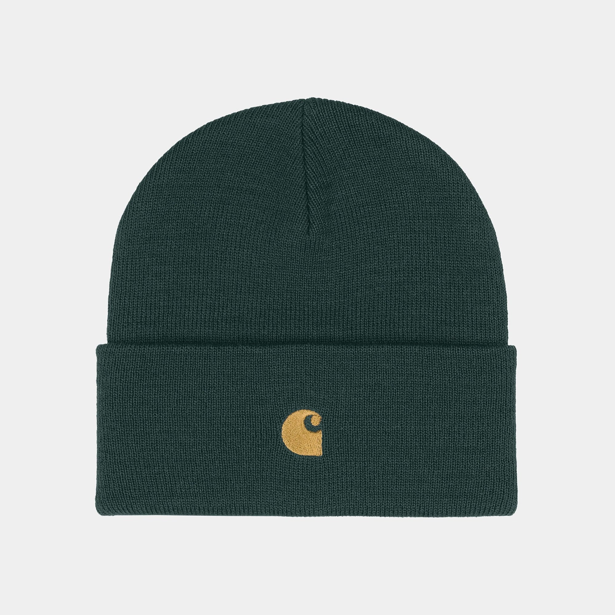 Carhartt WIP Chase Beanie - Juniper / Gold