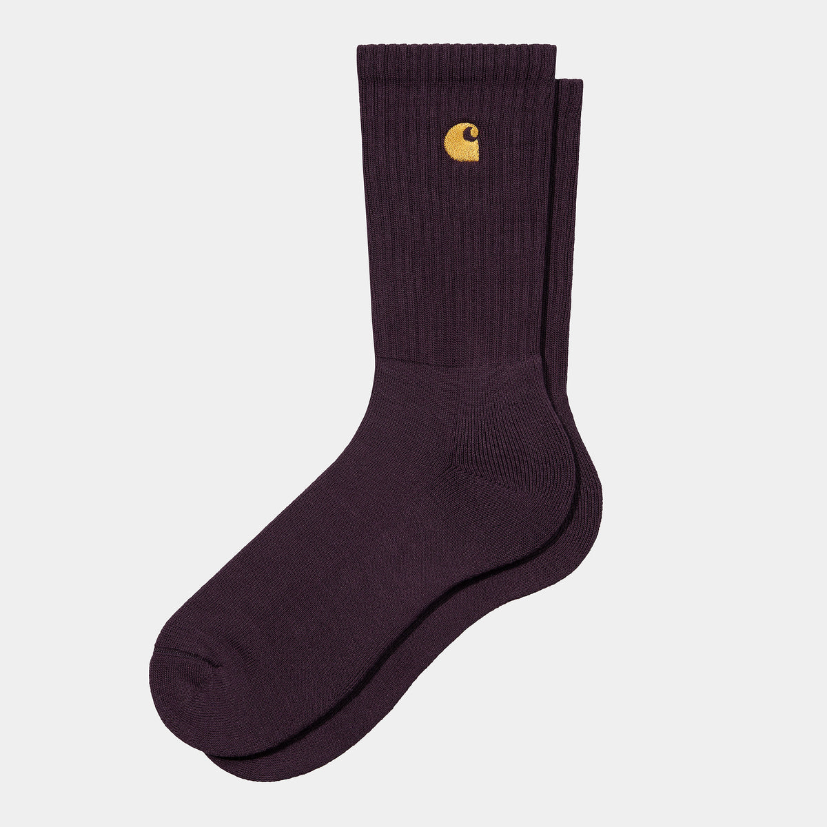 Carhartt WIP Chase Socks - Dark Plum / Gold