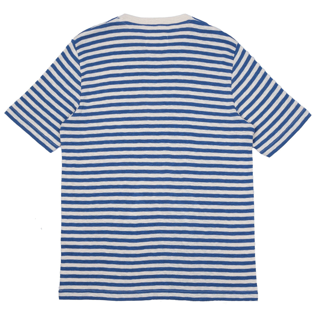 Folk Classic Stripe T-Shirt - Woad / Ecru