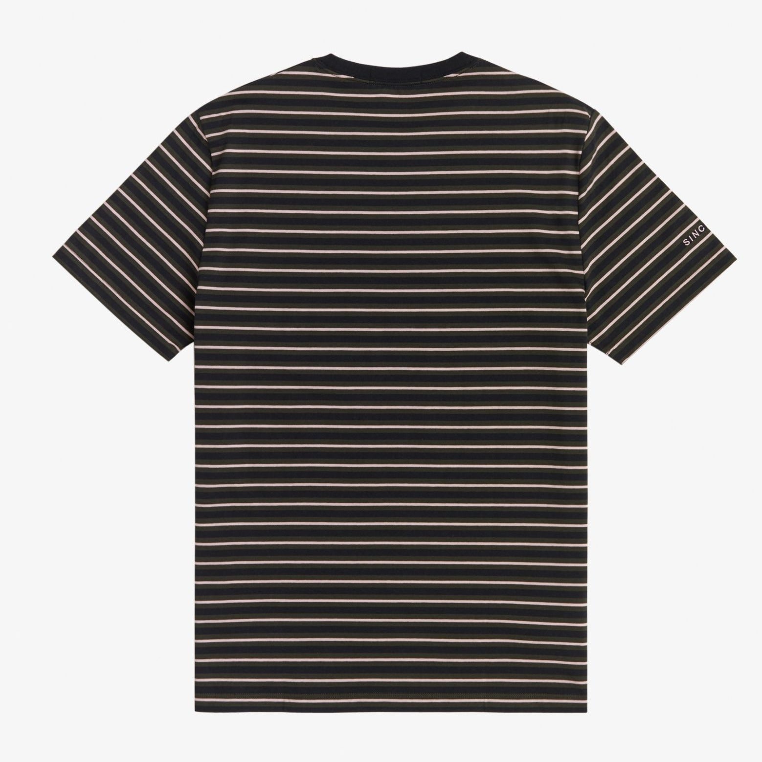 Fred Perry Fine Stripe T-Shirt - Hunting Green