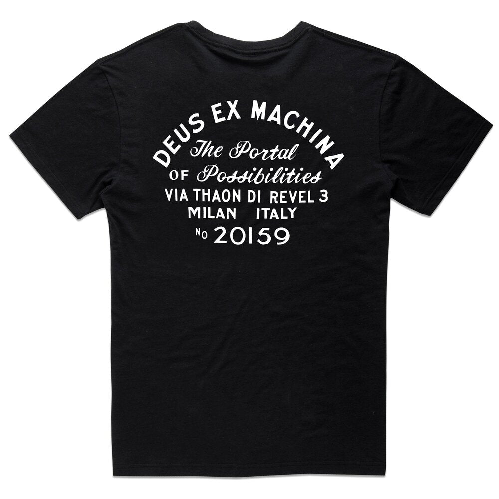 Deus Ex Machina Milan Address Pocket T-Shirt Black