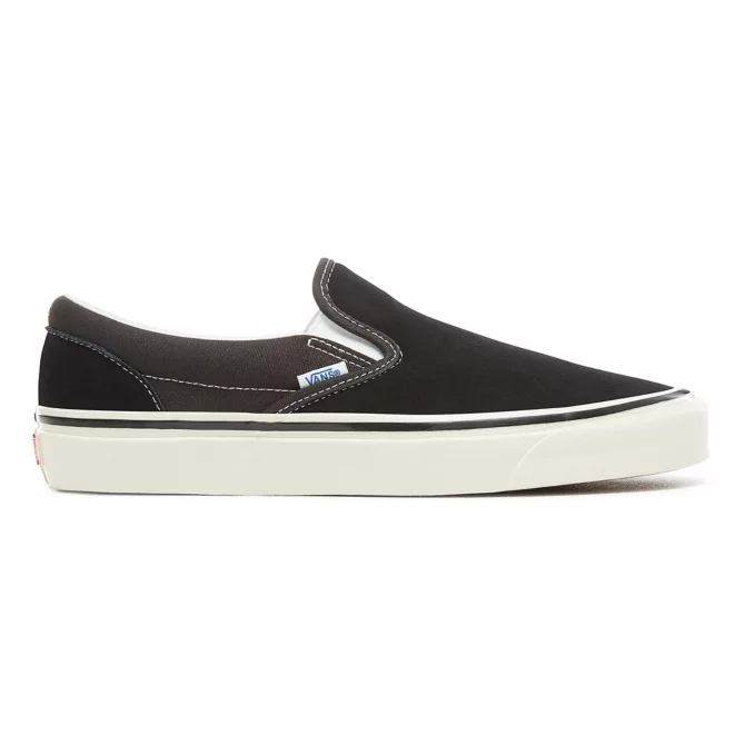 Vans anaheim shop slip on black