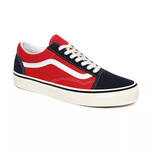 Vans old skool 2025 blue and red