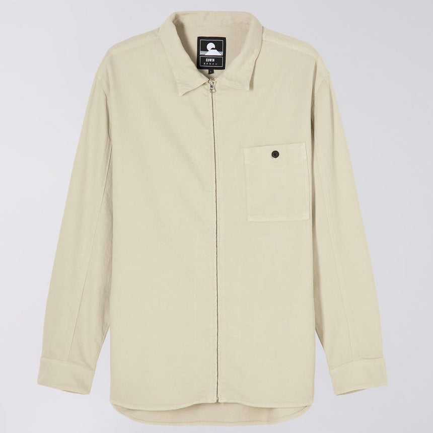 Edwin Zip Through Shirt - Pelican Denim