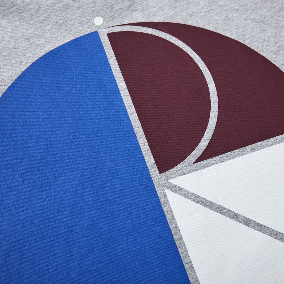 Polar Skate Co 3 Tone Fill Logo T-Shirt - Sport Grey