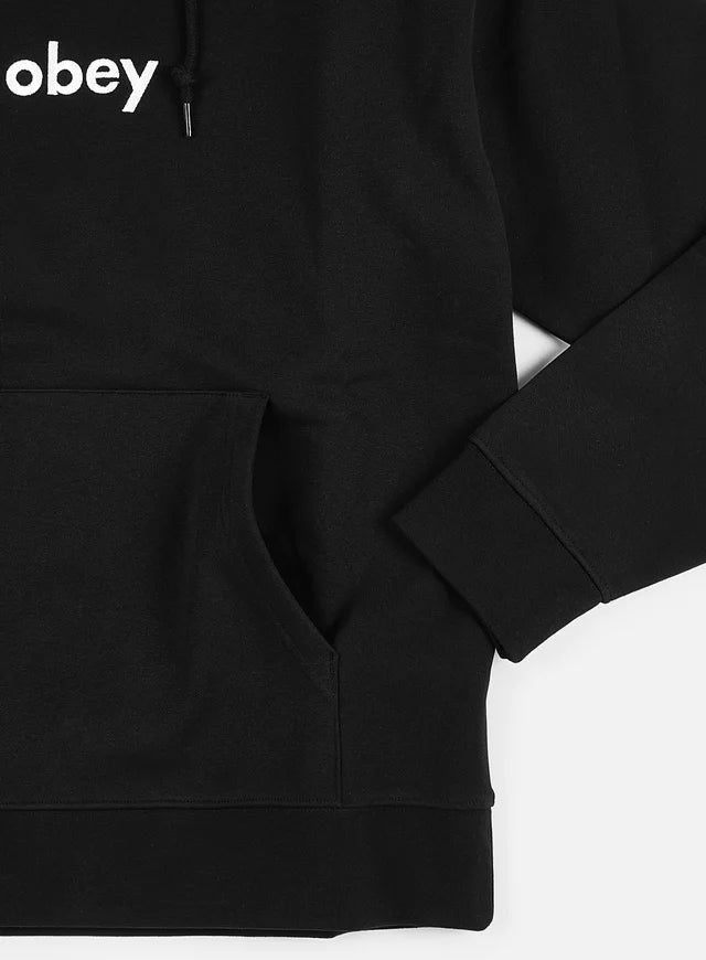 Obey Lowercase Hood - Black