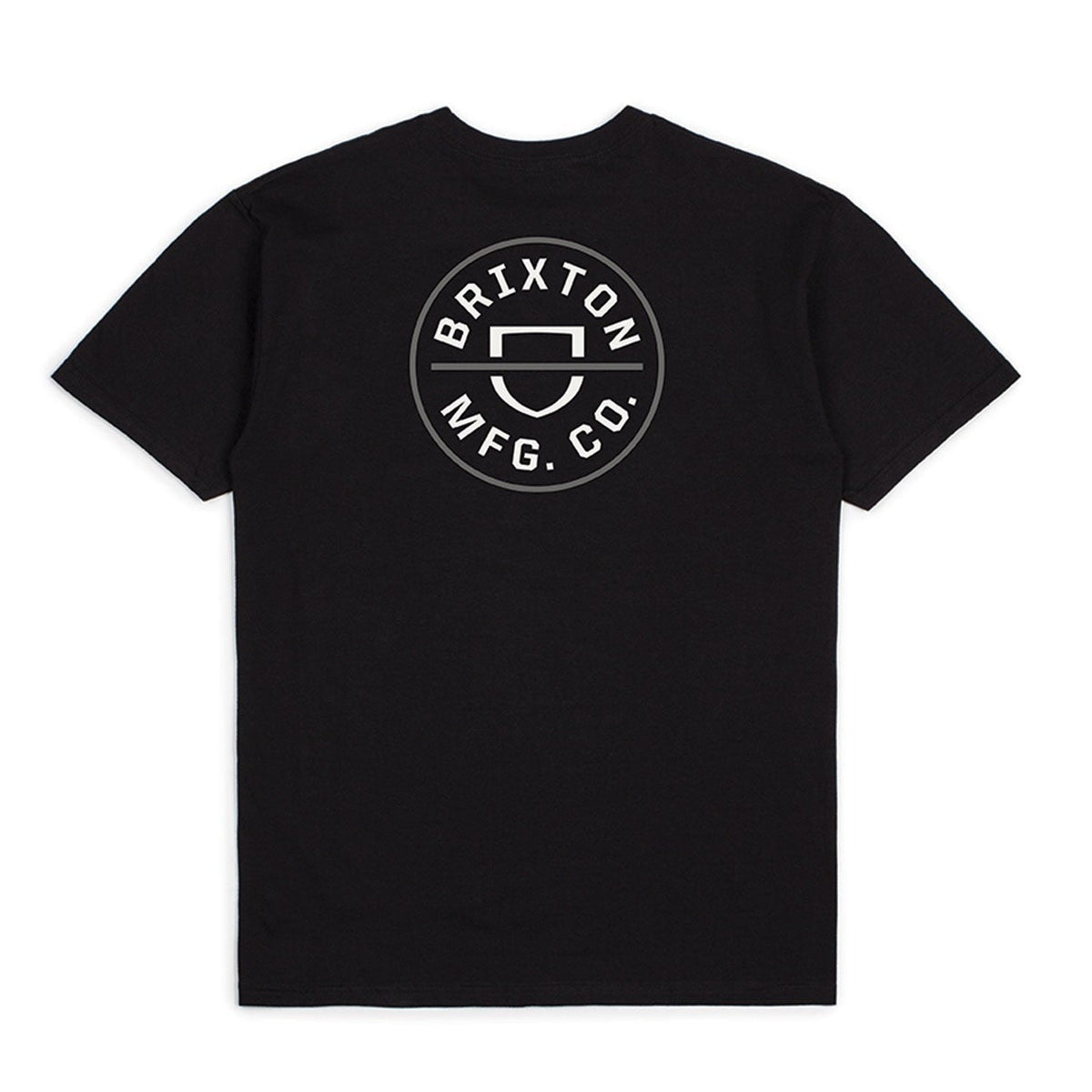 Brixton Crest 2 T-Shirt - Black / Pebble
