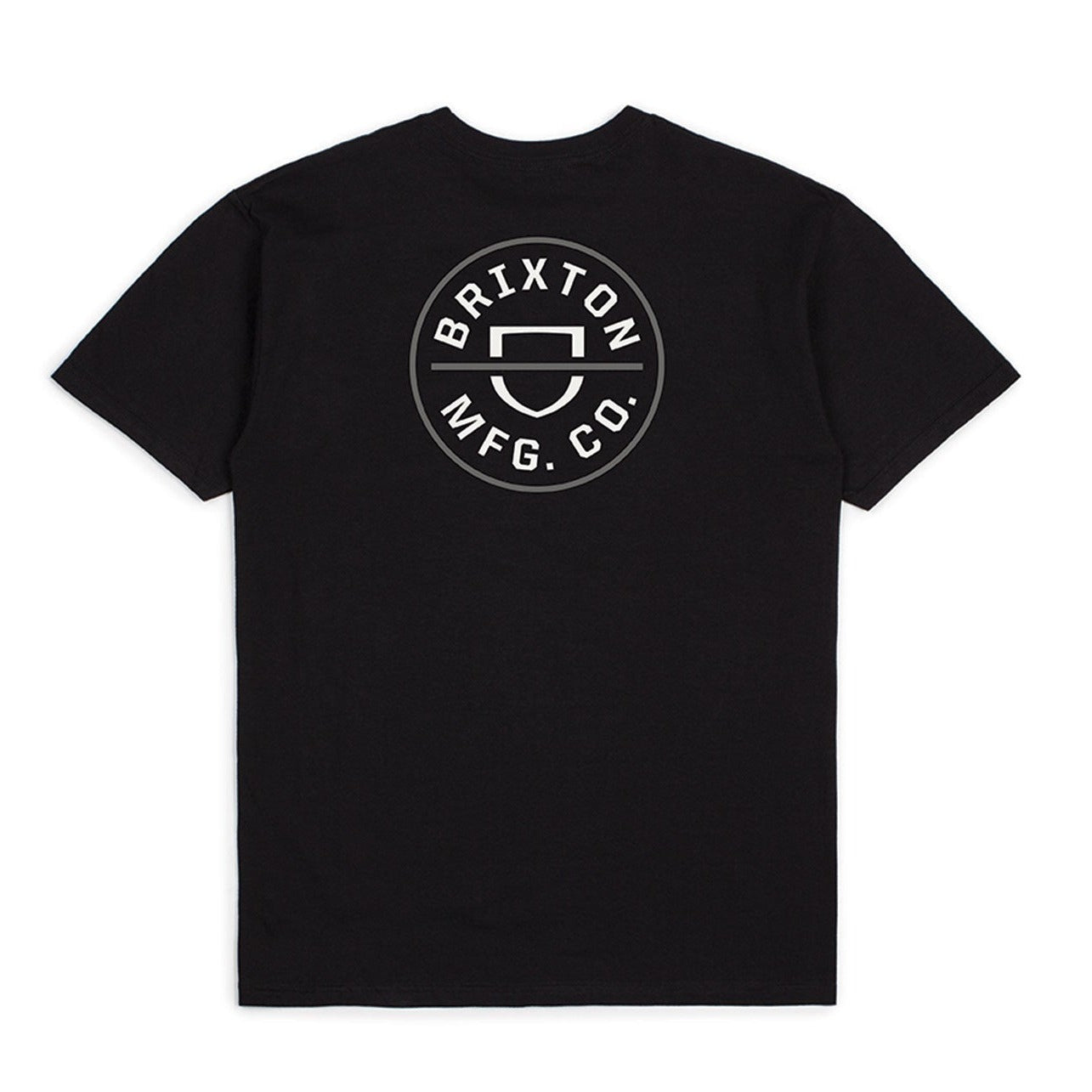 Brixton Crest 2 T-Shirt - Black / Pebble